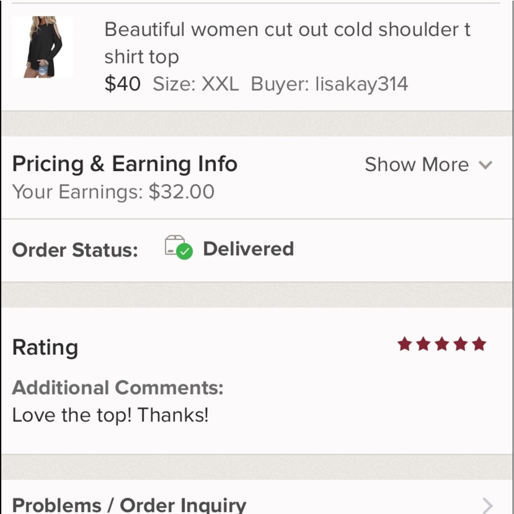 Beautiful women cut out cold shoulder t shirt top - Picture 8 of 8
